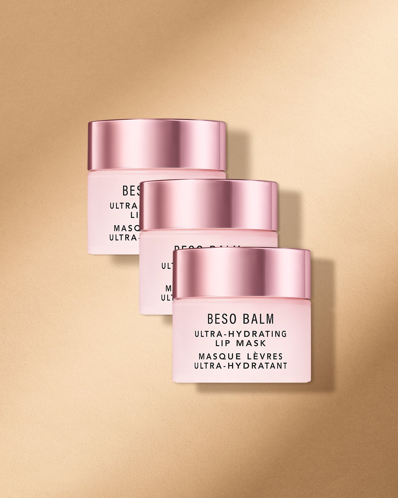 beso balm Pack of 3 - hydrating overnight lip mask