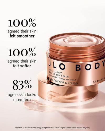 booty firming cream results from 8 week study - smoother skin, softer skin, firmer skin
