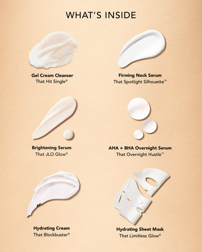 skincare formula swatches for fresh flawless skincare kit